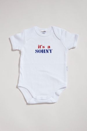 - Strampler aus weisser Biobaumwolle von Elternhaus